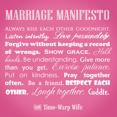 Resultado de imagen para marriage manifesto