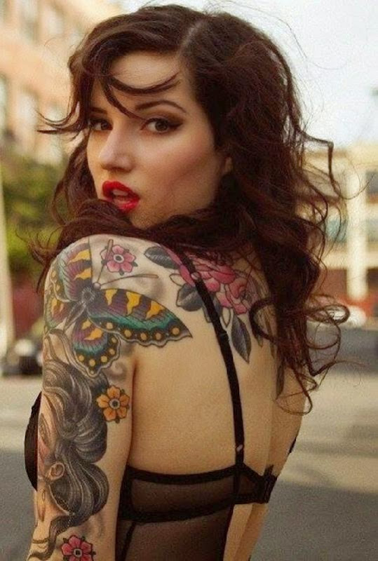 Shoulder Tattoo Design for The Ladies   Interest DIY