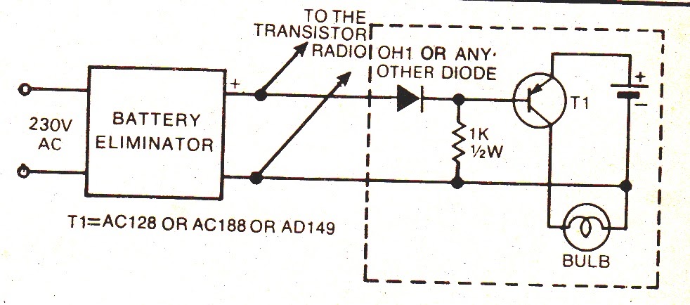 Schematic Diagram: Simple Emergency Lamp Circuit Diagram