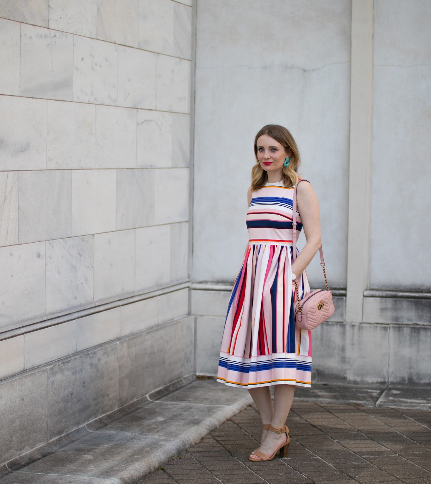 Kate Spade Striped Spring Dress Pretty in Pink Megan