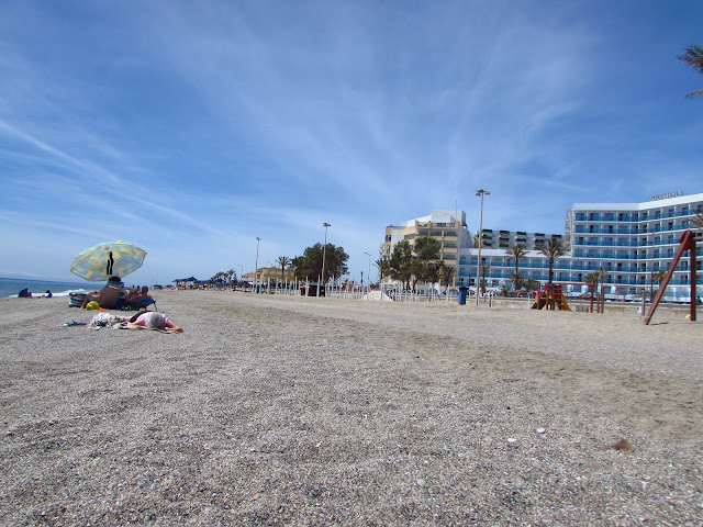 areia grossa comum em praias no sul da Espanha