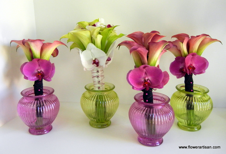 Artistry in Bloom's Blog Wedding BouquetsCalla Lilies and Orchids