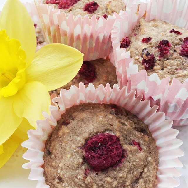 SuperHealthy Banana & Raspberry Oat Muffins My Article