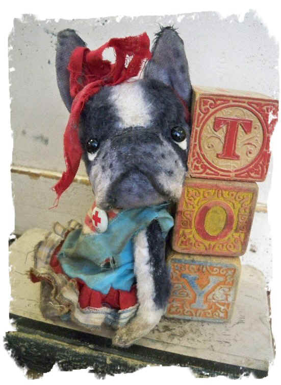 Whendi's Bears An old ToY Boston Terrier Dog Available