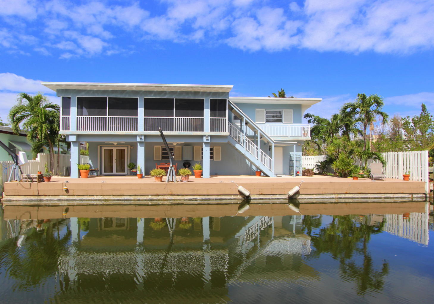 Real Estate in the Florida Keys All concrete canal front houses listed