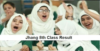 Jhang 8th Class Result 2019 PEC - BISE Jhang Board Results Online