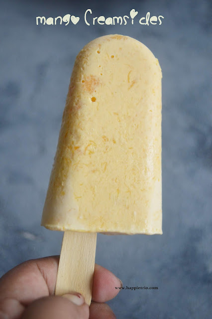 Mango Creamsicles Recipe | Mango Cream Popsicles