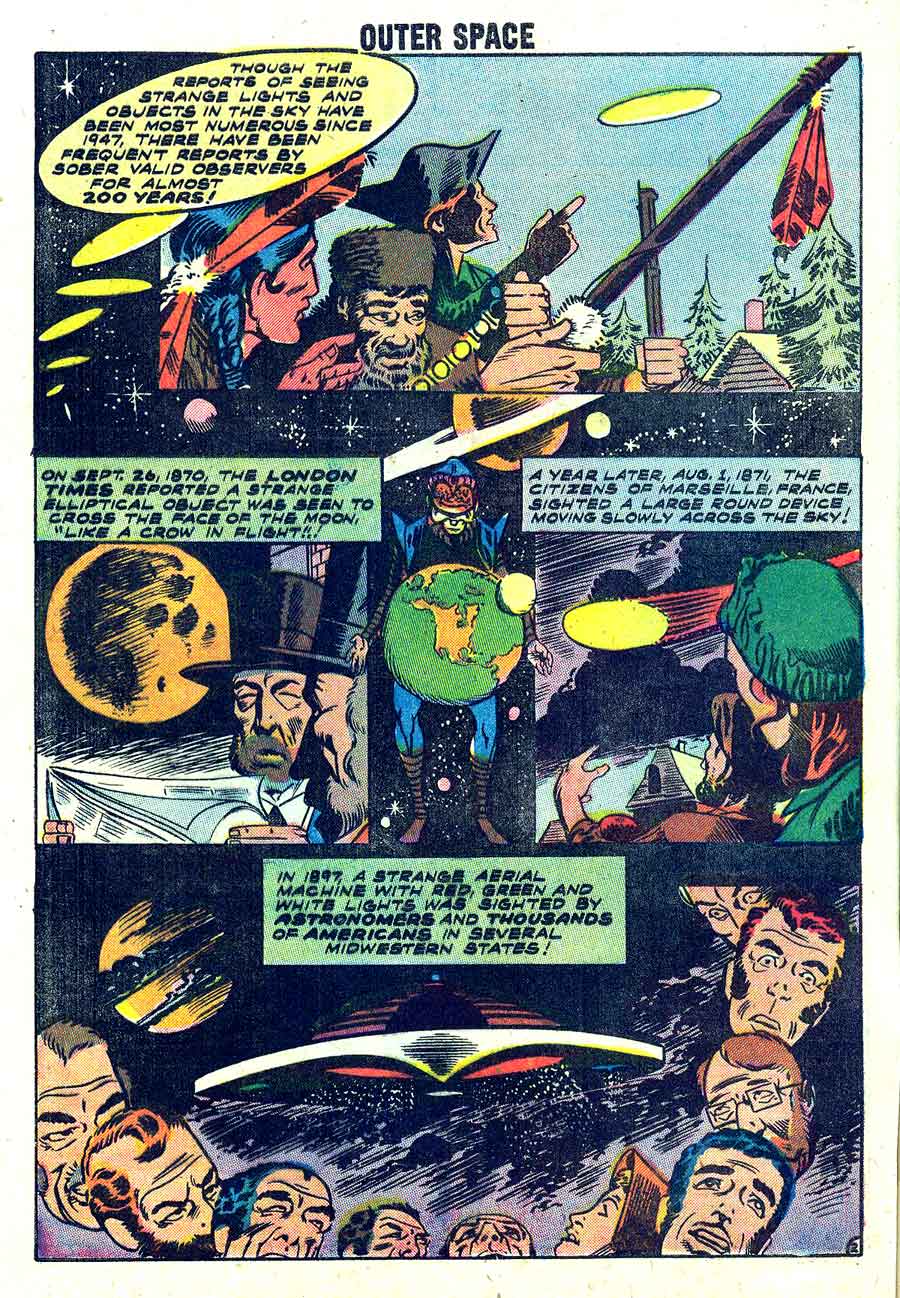 Outer Space v1 #19 charlton sci-fi comic book page art by Steve Ditko