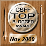 CSFF Top Blogger, November 2009