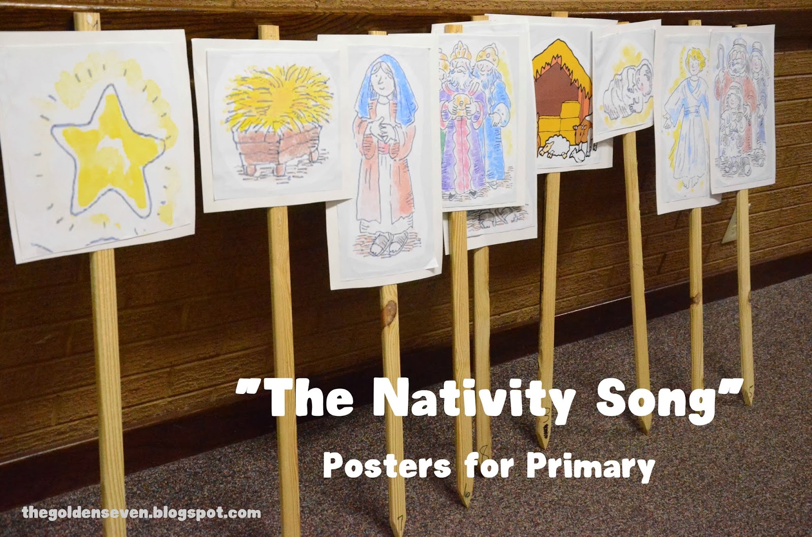 Family Home Evenings and more.... "The Nativity Song" Printable Posters