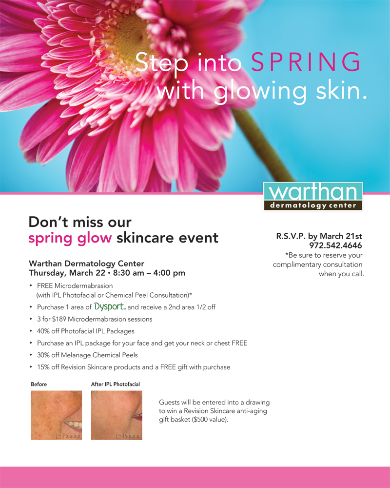 Warthan Dermatology Spring Glow Event with Revisions