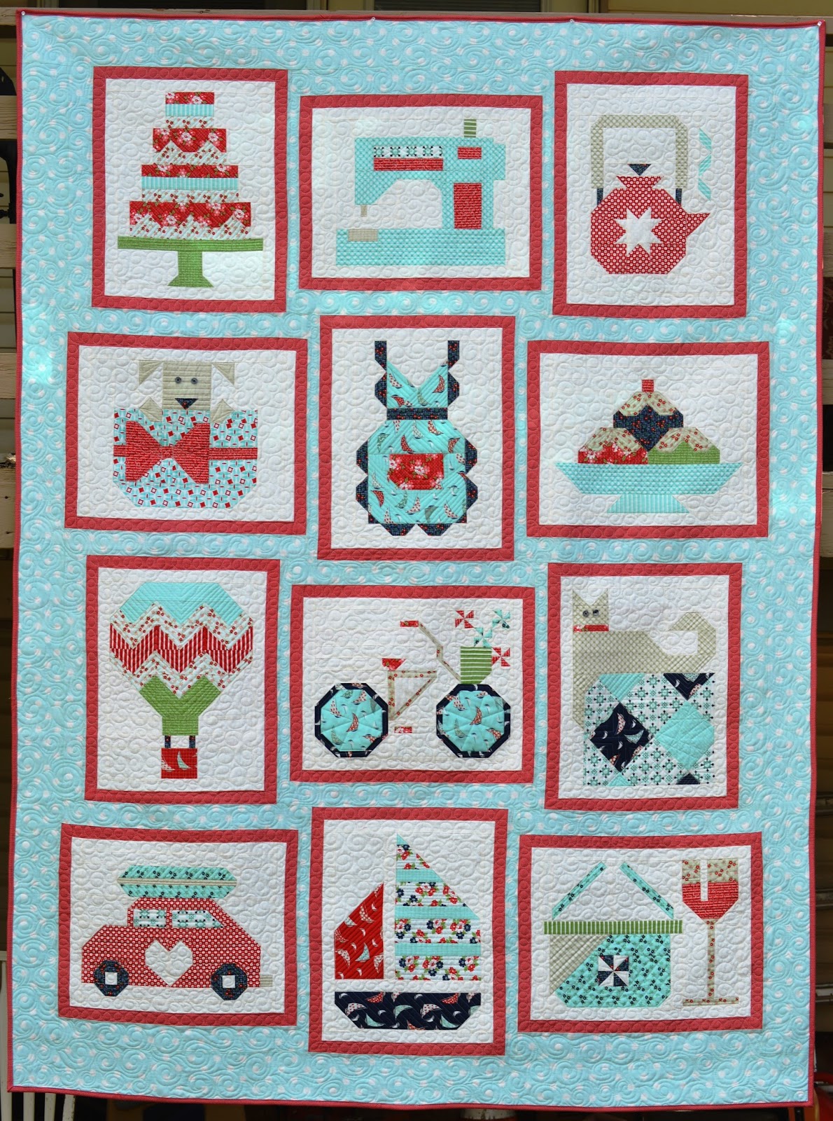 Happy Quilting Snapshots Quilt Finished!!!