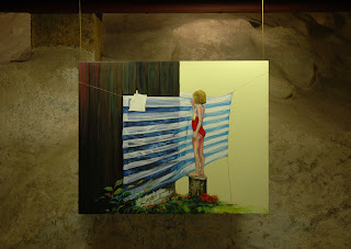 Luces y Sombras, exposición de pintura en El Aljibe, preparativos