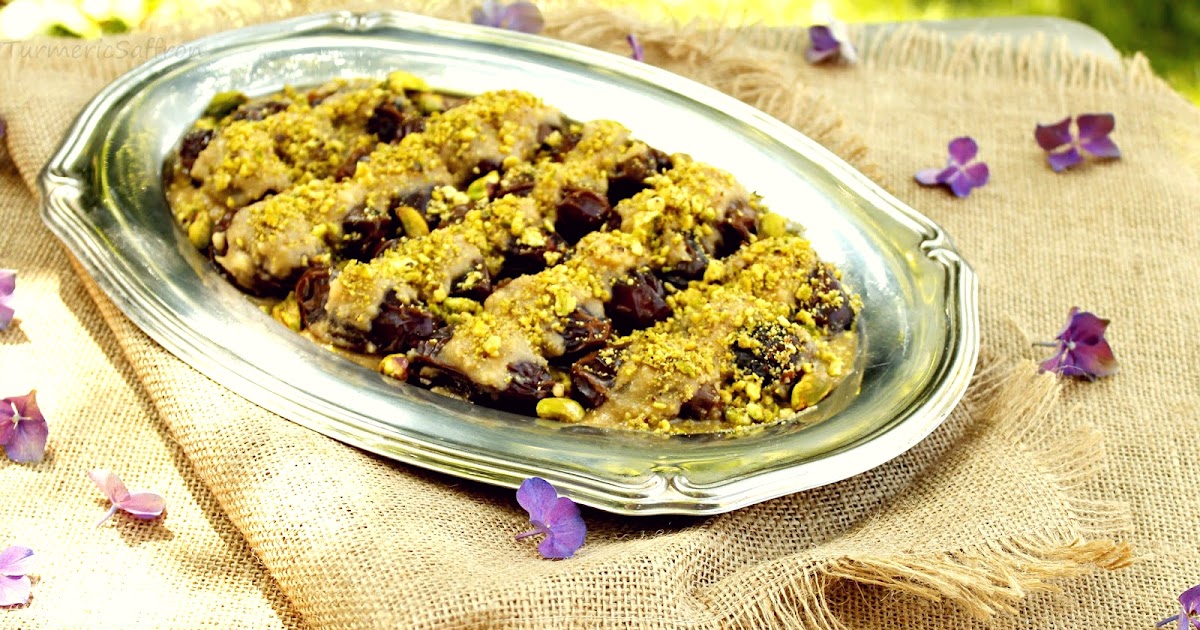 Turmeric & Saffron Ranginak Persian Date Dessert (Recipe 2)