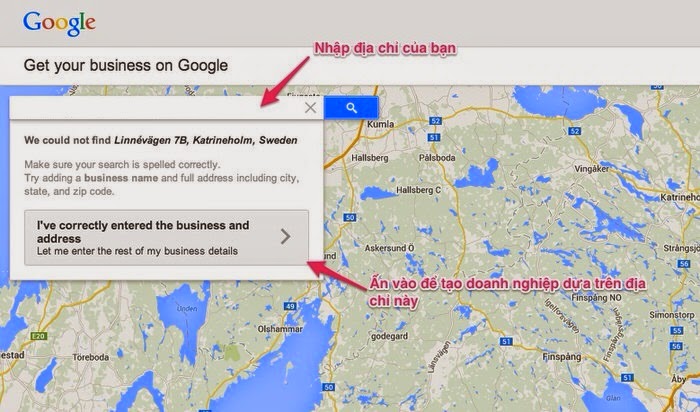 Đưa địa điểm lên Google Maps