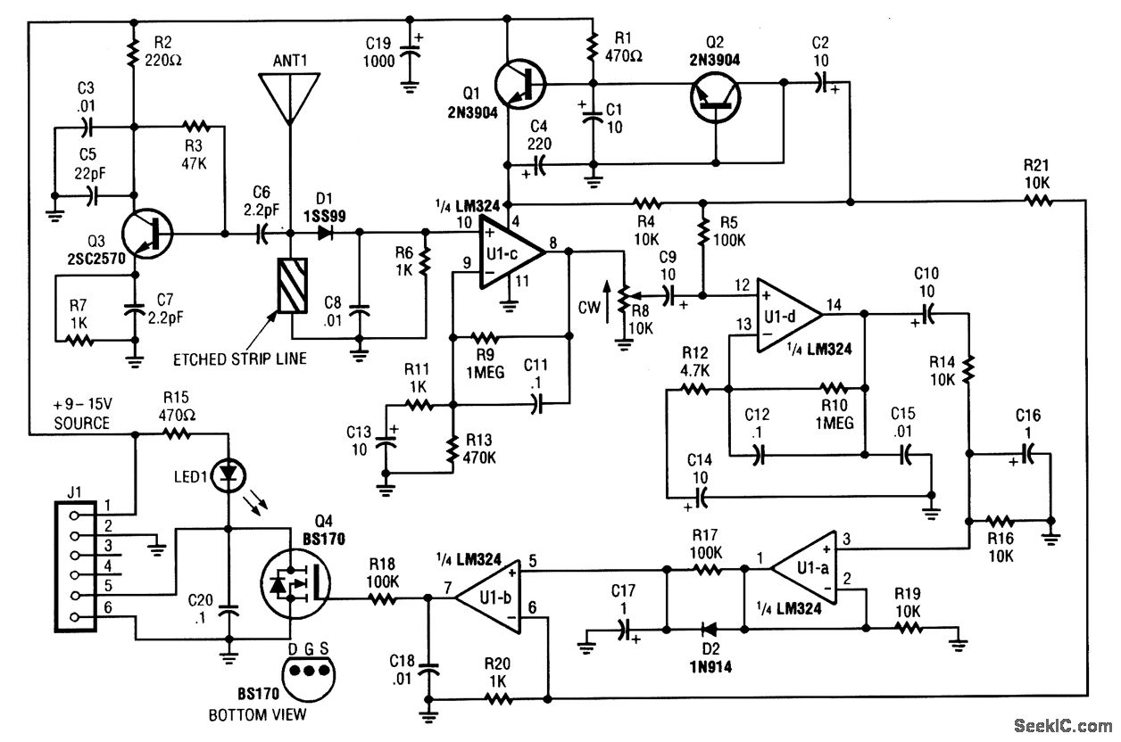 Microwave Motion Detector Circuit Diagram
