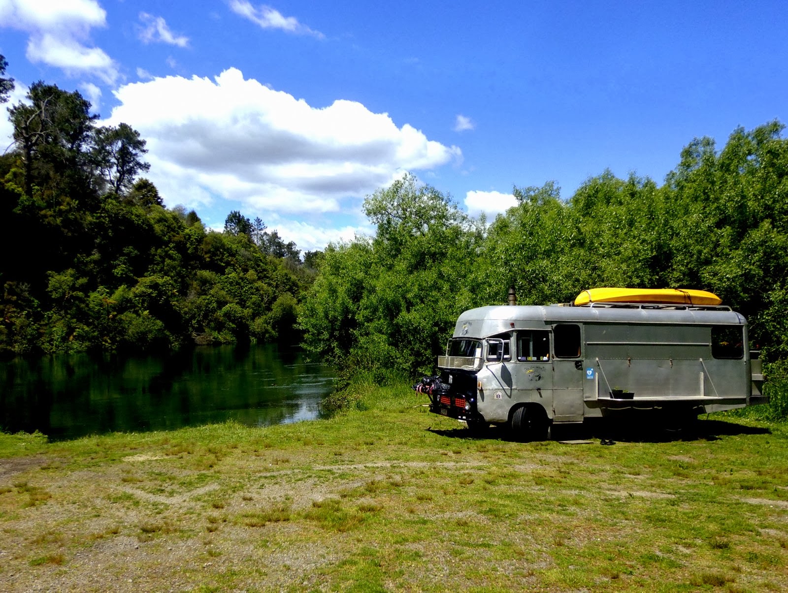 Keith Levy's New Zealand Freedom Camping At Reids Farm Taupo Near Huka