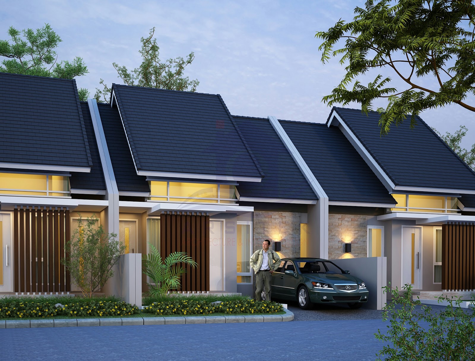 Desain Eksterior Perumahan Dago Hills Residence Tangerang