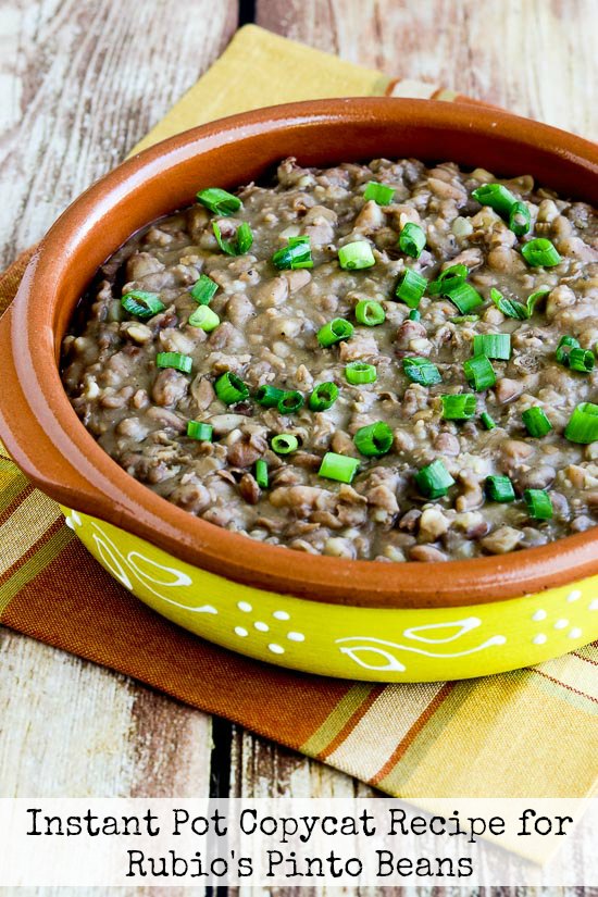 Instant Pot (or Stovetop) Copycat Recipe for Rubio's Pinto Beans