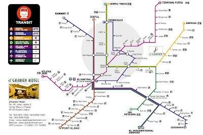 Kl Integrated Rail Map / Kuala Lumpur LRT, MRT, ERL, KTM Komuter