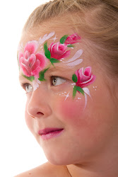 face painting fairy designs princess party paint flower rose facepaint printable makeup paintings tiara faces belle crown flowers fasching rosen