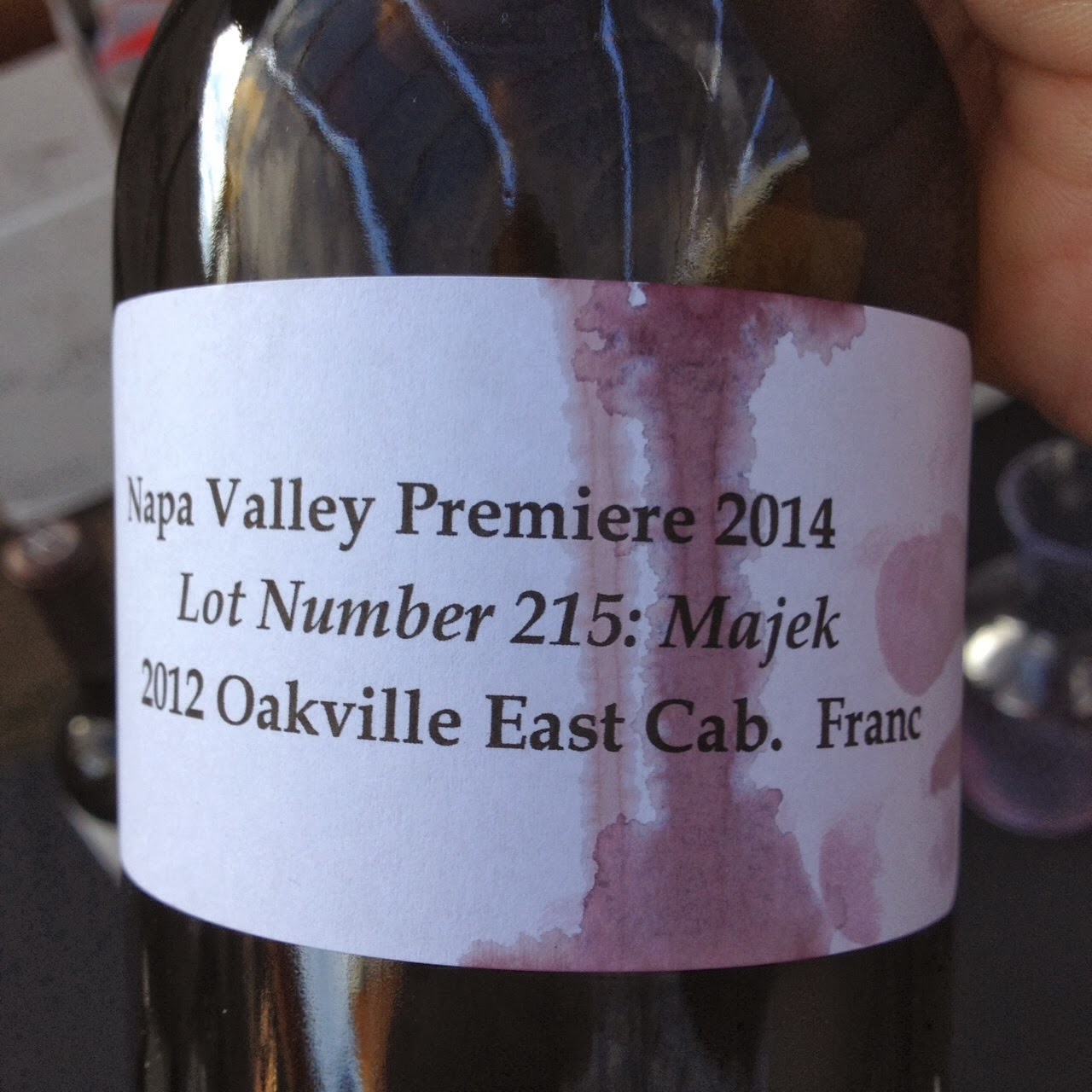 Wine Mise en abyme The bagging of Lot 215, Oakville East Exposure