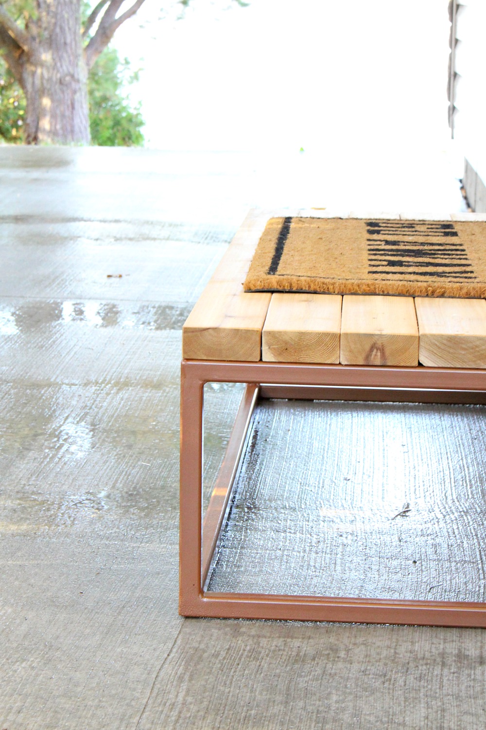 DIY Wood 2x4 Step with Welded Base DIY Wood 2x4 Step with Welded Base