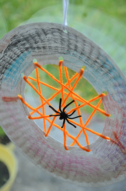 No Wooden Spoons: Paper Plate Spiderwebs Kid Craft
