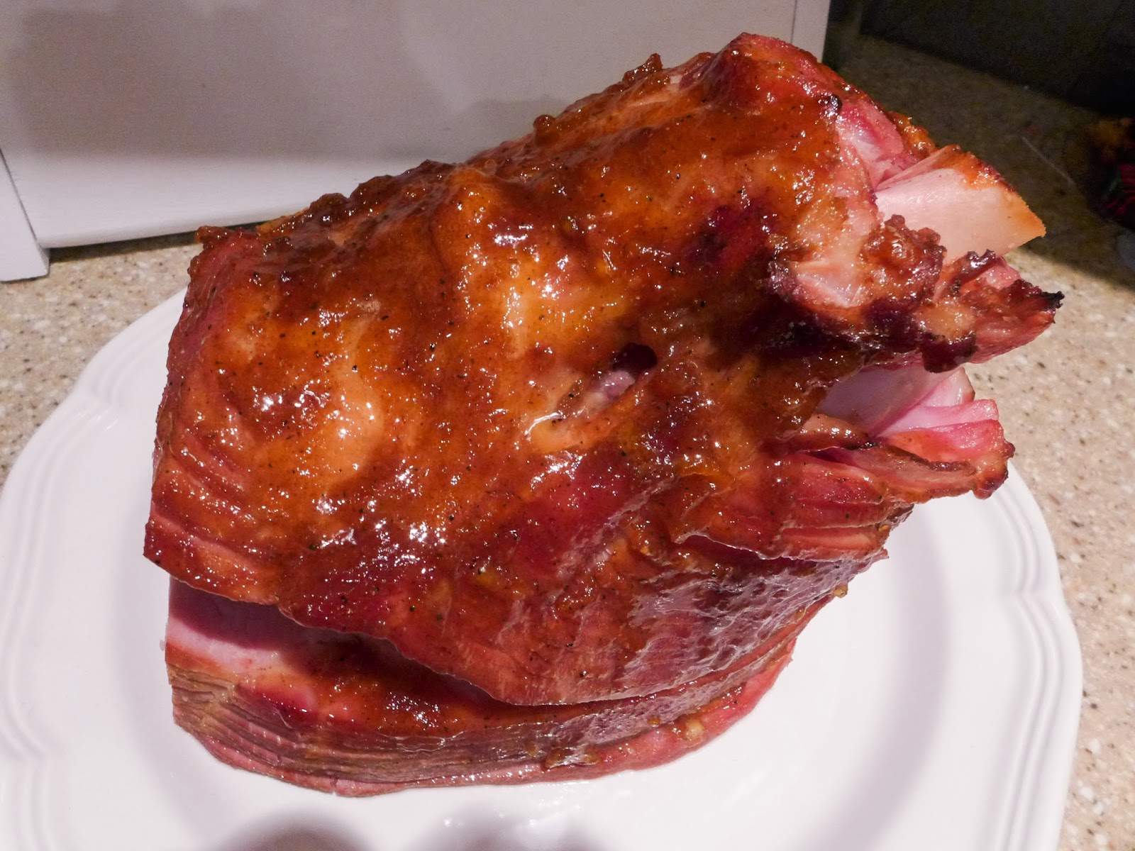 Dimples & Delights MustardMarmalade Glazed Ham