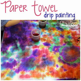 Play to Learn Preschool: Paper Towel Painting