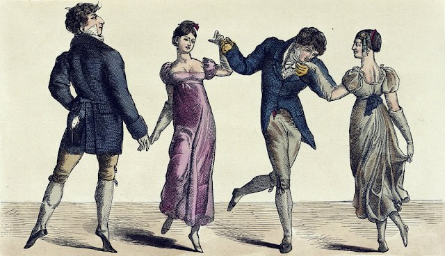 Early 19th-century illustration of dancers