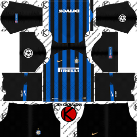 Inter Milan 2018/19 UCL Kit - Dream League Soccer Kits