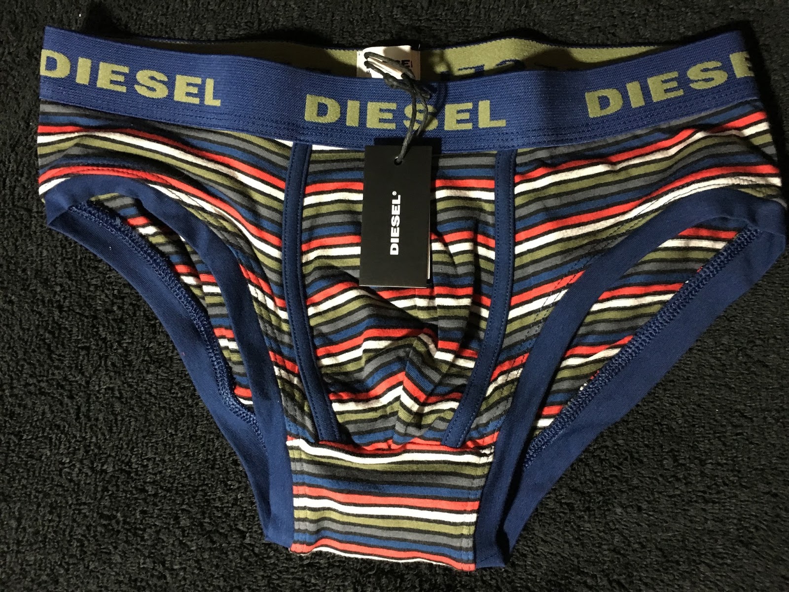 WellEndowed Underwear Review Diesel Jack Striped Brief
