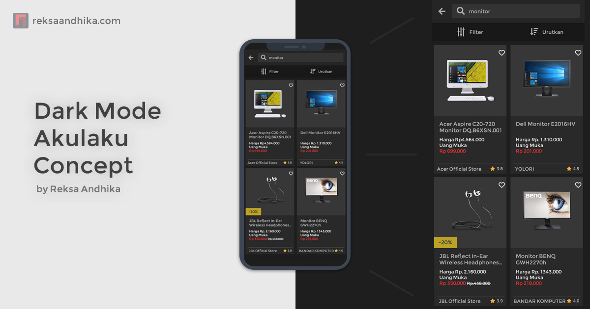 Dark Mode Akulaku Concept by Reksa Andhika Dark Mode Akulaku Concept by Reksa Andhika