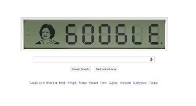 Google celebrating Shakuntala Devi Birthday with a Doodle