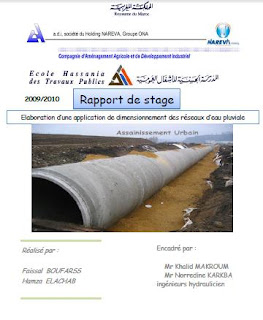 rapport de stage hydraulique urbaine et environnement