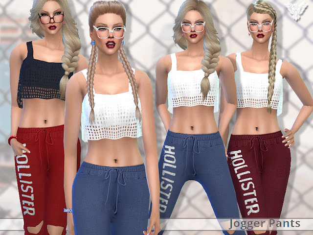 Sims 4 CC's - The Best: Realistic Jogger Pants by Pinkzombiecupcake
