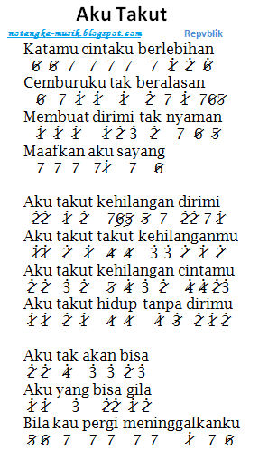 Chord Lagu Aku Takut Dangdut