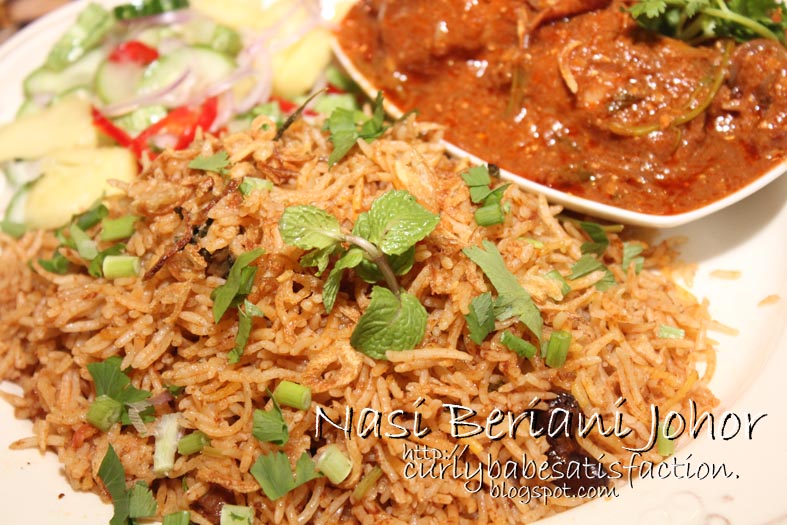 Curlybabe's Satisfaction: Nasi Beriani Johor & Ayam Beriani