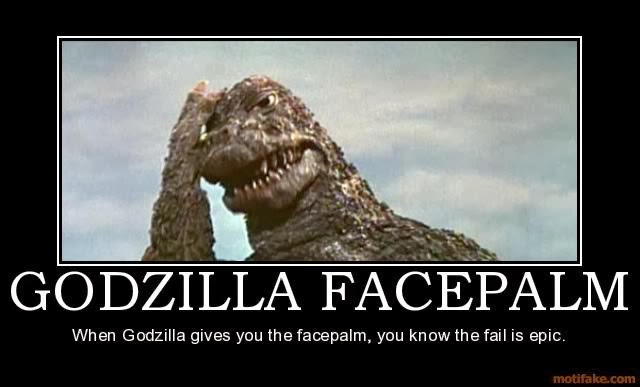 Godzilla Facepalm