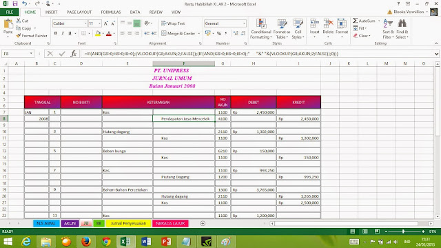Vermillion Cara Mengerjakan Akuntansi Dengan Excel