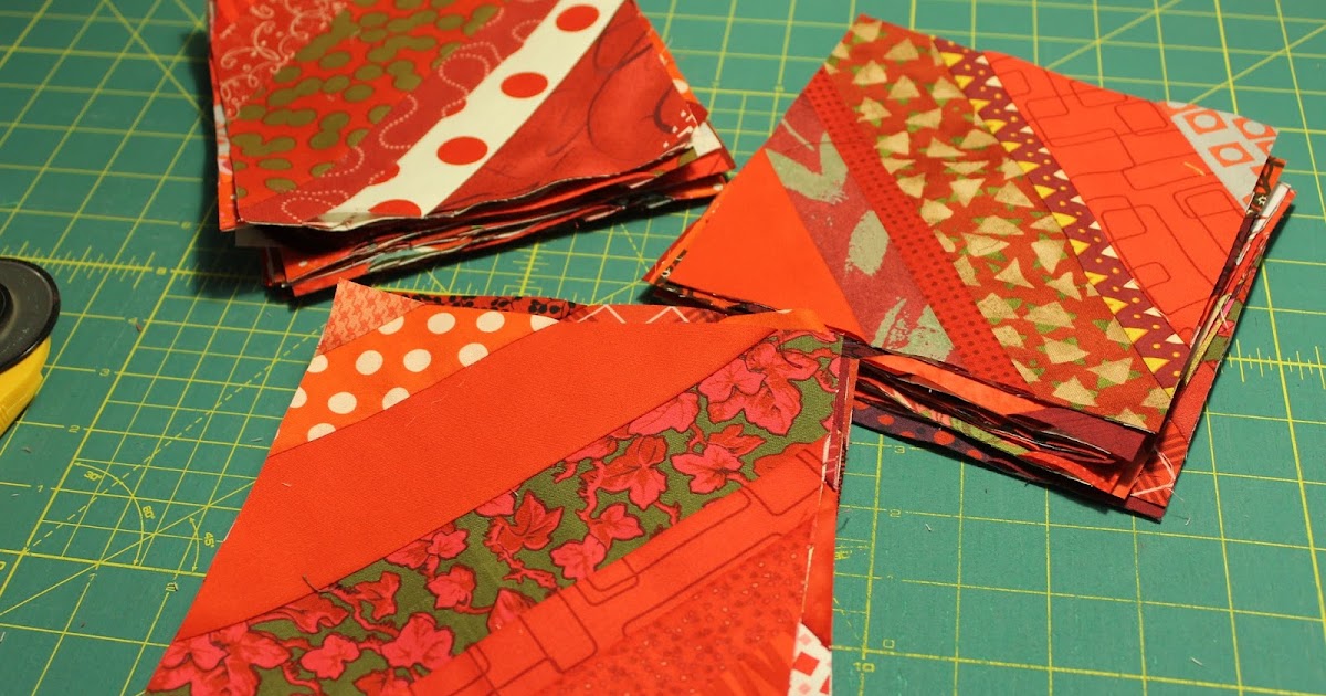 Quilting is more fun than Housework...: Oh Scrap! : More Red String Blocks