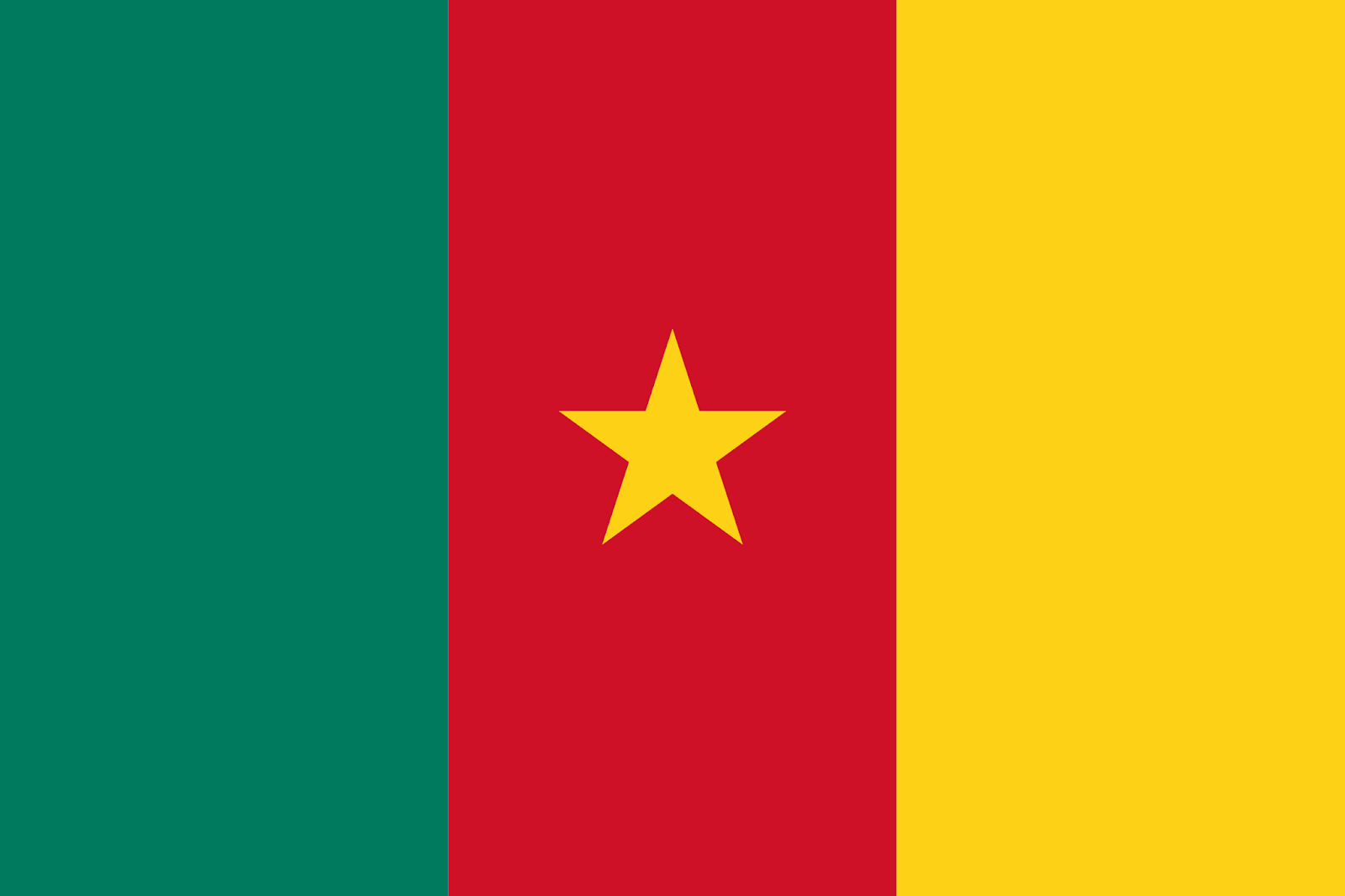 Monumentos / Recuerdo Original Imán de Nevera Camerún,África Occidental
