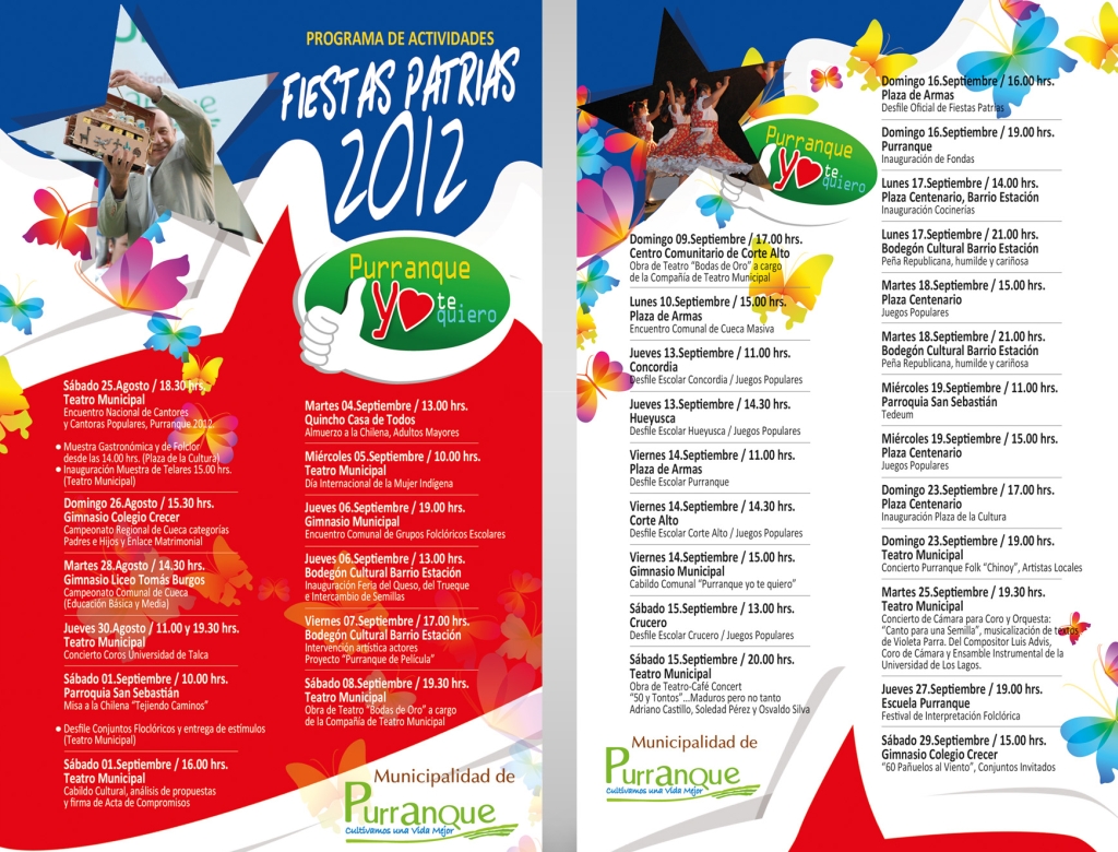 Programa de Fiestas Patrias 2012 en Purranque - PL Prensa
