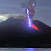Relámpago Azul del volcán Sakurajima