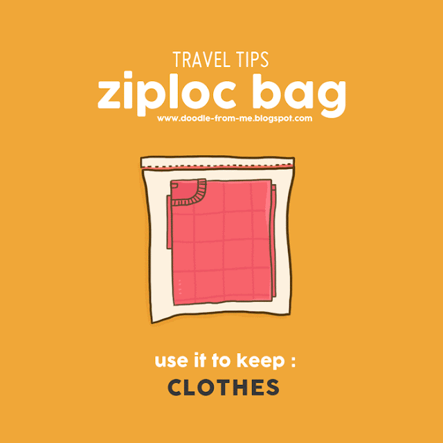 Travel Tips Ziploc Bag * azreenchan