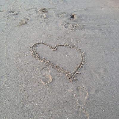 Love Hearts In The Sand