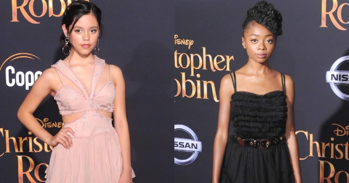Jenna Ortega & Skai Jackson at the 'Christopher Robin' LA Premiere