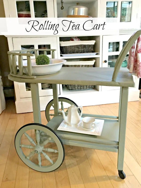 A Dreamy Rolling Tea Cart  www.homeroad.net