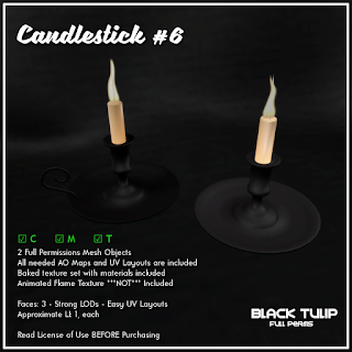 [Black Tulip] Mesh - Candlestick #6